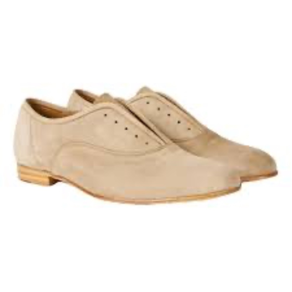Pedro Garcia Gerti Flat Shoes Beige Suede size US 7/ EU37.5 - Picture 2 of 10